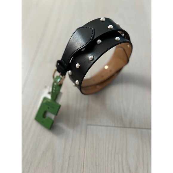 Kate Spade Faux Pearl Leather Belt Black ( S ) main image 4